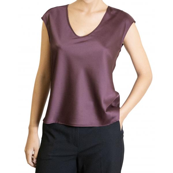 Top monocolour con scollo a U Imperial